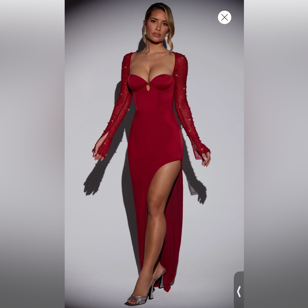 Gorgeous, stunning red Oh Polly maxi-dress, perfect for weddings, breathtaking!